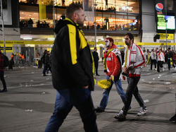 Die Monaco- und BVB-Fans mussten das Stadion verlassen