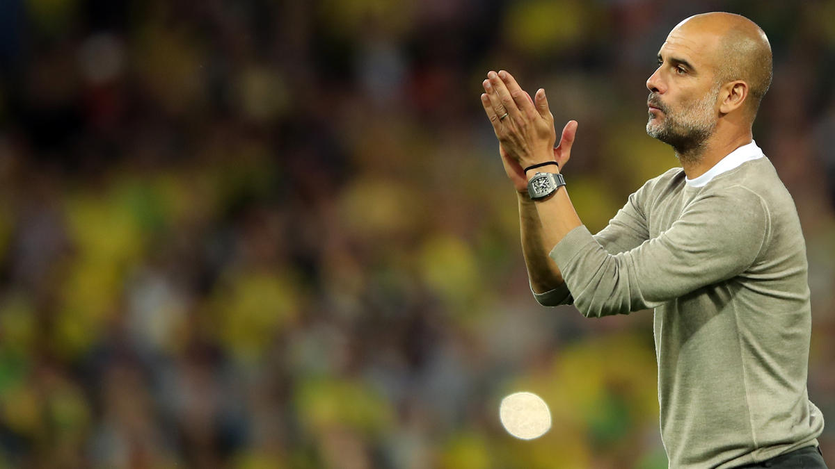 Pep Guardiola war begeistert von seinem Team Pep Guardiola war begeistert von seinem Team