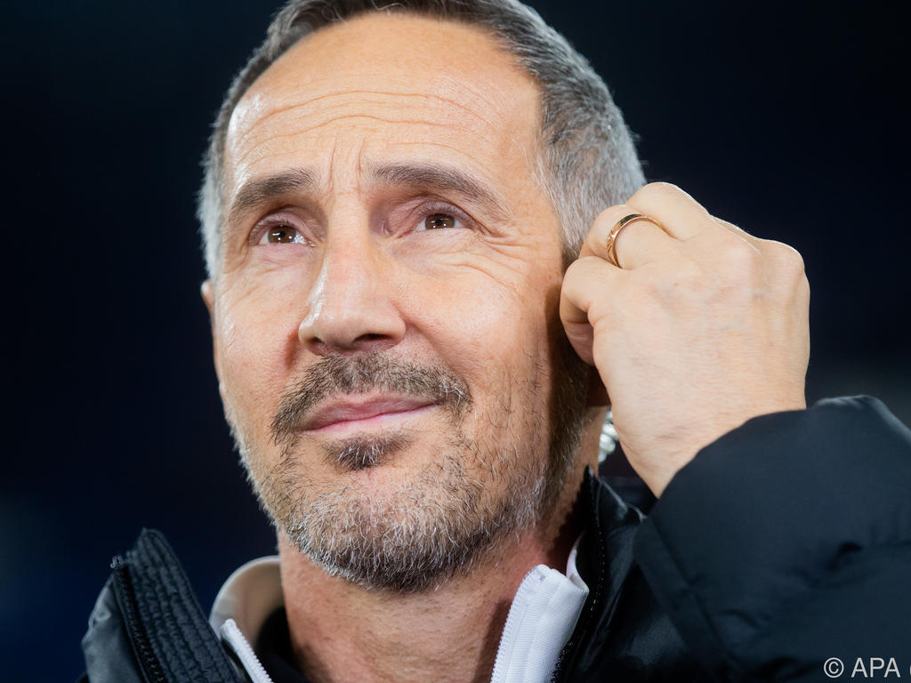 Eintracht-Trainer Adi Hütter sieht derzeit seinen Ex-Arbeitgeber vorne Eintracht-Trainer Adi Hütter sieht derzeit seinen Ex-Arbeitgeber vorne