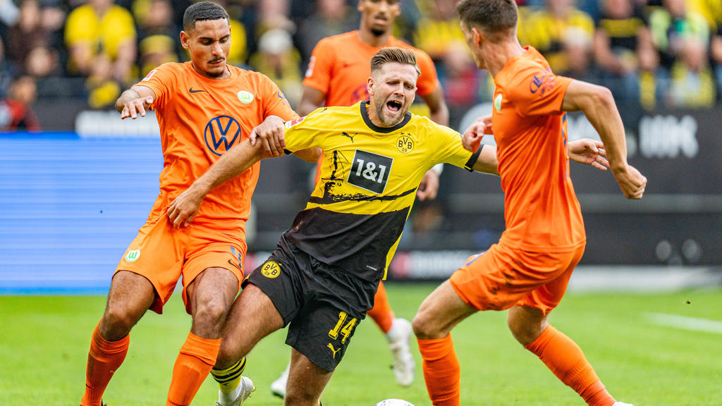 BVB-Stürmer Niclas Füllkrug setzte am Samstag auf seine alten Scheinbeinschoner BVB-Stürmer Niclas Füllkrug setzte am Samstag auf seine alten Scheinbeinschoner