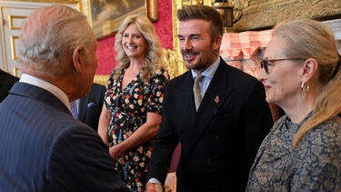 David Beckham (r.) wurde eine große Ehre zuteil