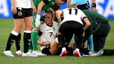 Giulia Gwinn musste verletzt raus