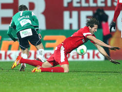 René Gartler kam mit der SV Ried zu einem 2:2 daheim gegen die Admira und Christoph Schösswendter