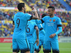 Luis Suárez y Neymar fueron los ejecutores del conjunto insular. (Foto: Getty)
