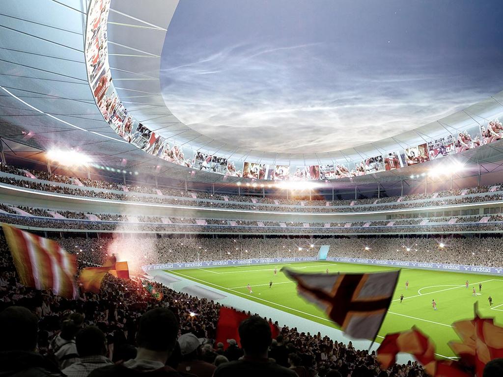 So soll das neue Roma-Stadion von innen aussehen