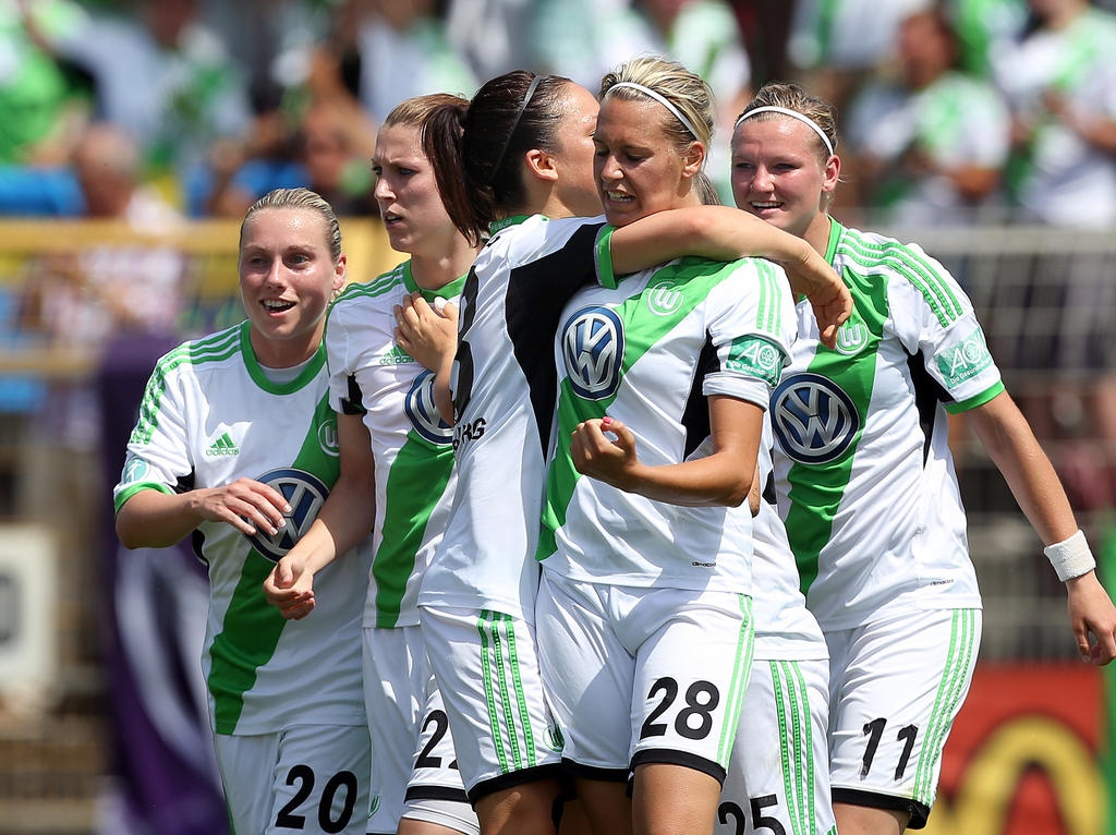 Wolfsburgs Frauen haben die Meisterschaft erfolgreich verteidigt.