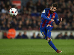 Messi marcó su tercer gol consecutivo de falta directa. (Foto: Getty)