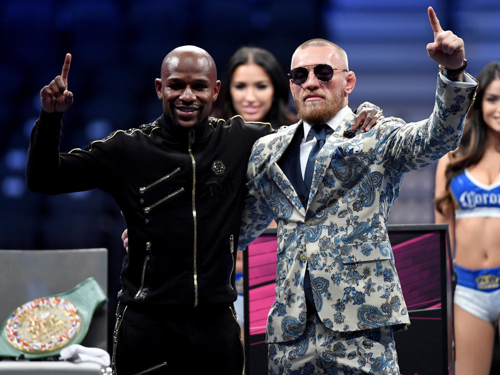 Floyd Mayweather (l.) sicherte sich den "Money Belt" Floyd Mayweather (l.) sicherte sich den "Money Belt"