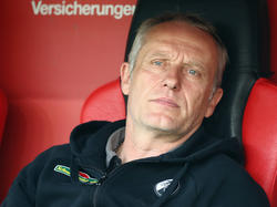 SC-Trainer Christian Streich war mit der Leistungs seiner Mannschaft nicht unzufrieden