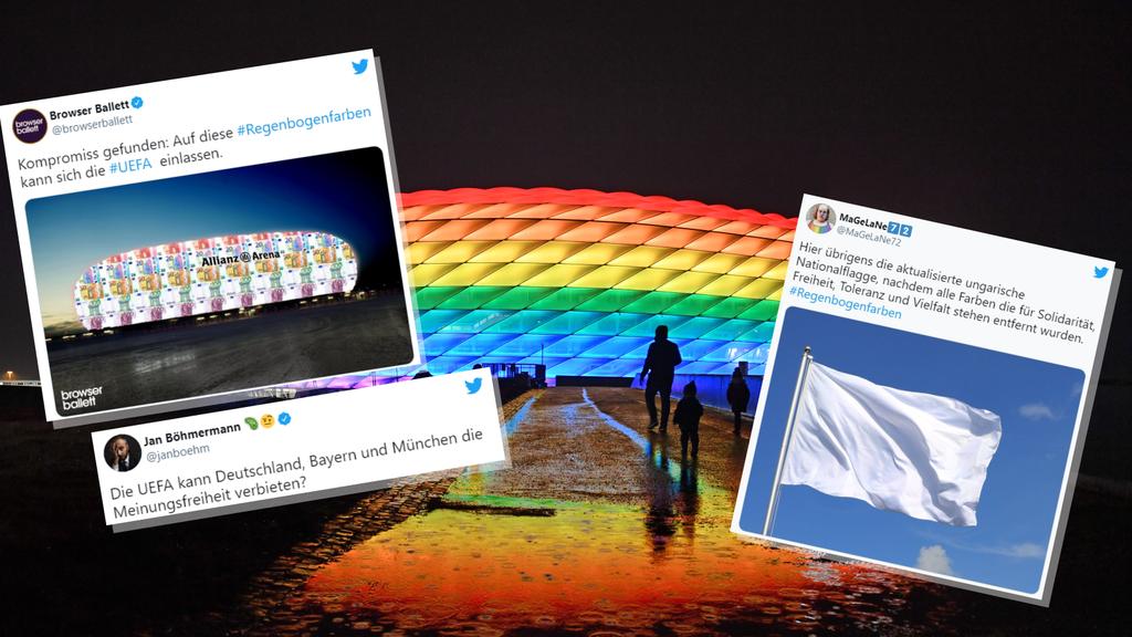 EM 2021: Netz-Reaktionen zum Regenbogen-Verbot der UEFA ...