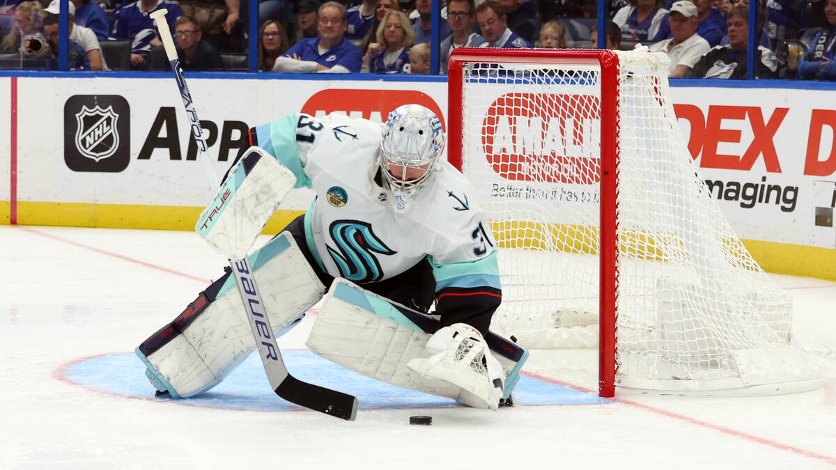 Torwart Philipp Grubauer machte ein überragendes Spiel für die Seattle Kraken