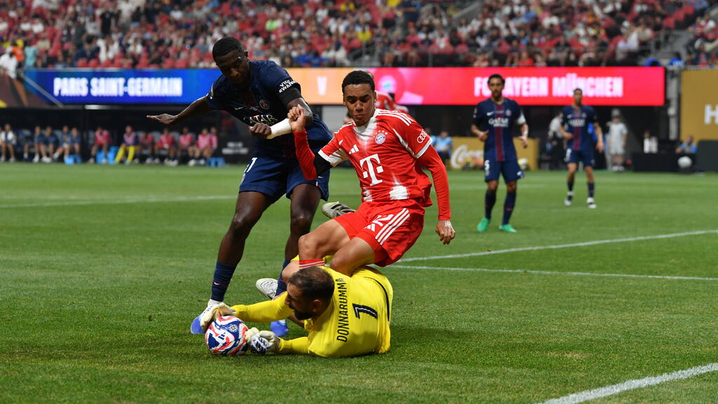 Jamal Musiala verletzte sich im Duell mit Gianluigi Donnarumma schwer Jamal Musiala verletzte sich im Duell mit Gianluigi Donnarumma schwer