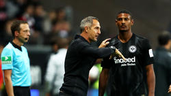 Adi Hütter will mit Sébastien Haller gerne noch länger bei Eintracht Frankfurt zusammenarbeiten