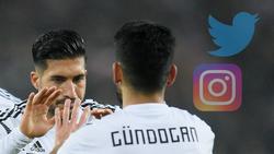 Sorgten mit einem "Like" für Ärger: Emre Can und Ilkay Gündogan