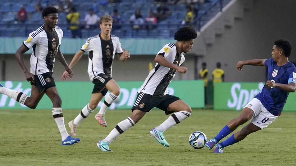 Die deutsche U17-Auswahl hatte bei der WM 3:2 im Achtelfinale gegen die USA gewonnen.
