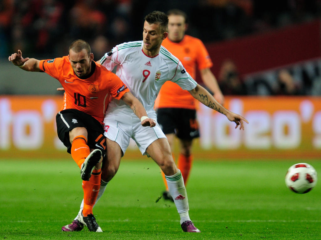 Tamás Priskin im Länderspieleinsatz gegen die Niederlande