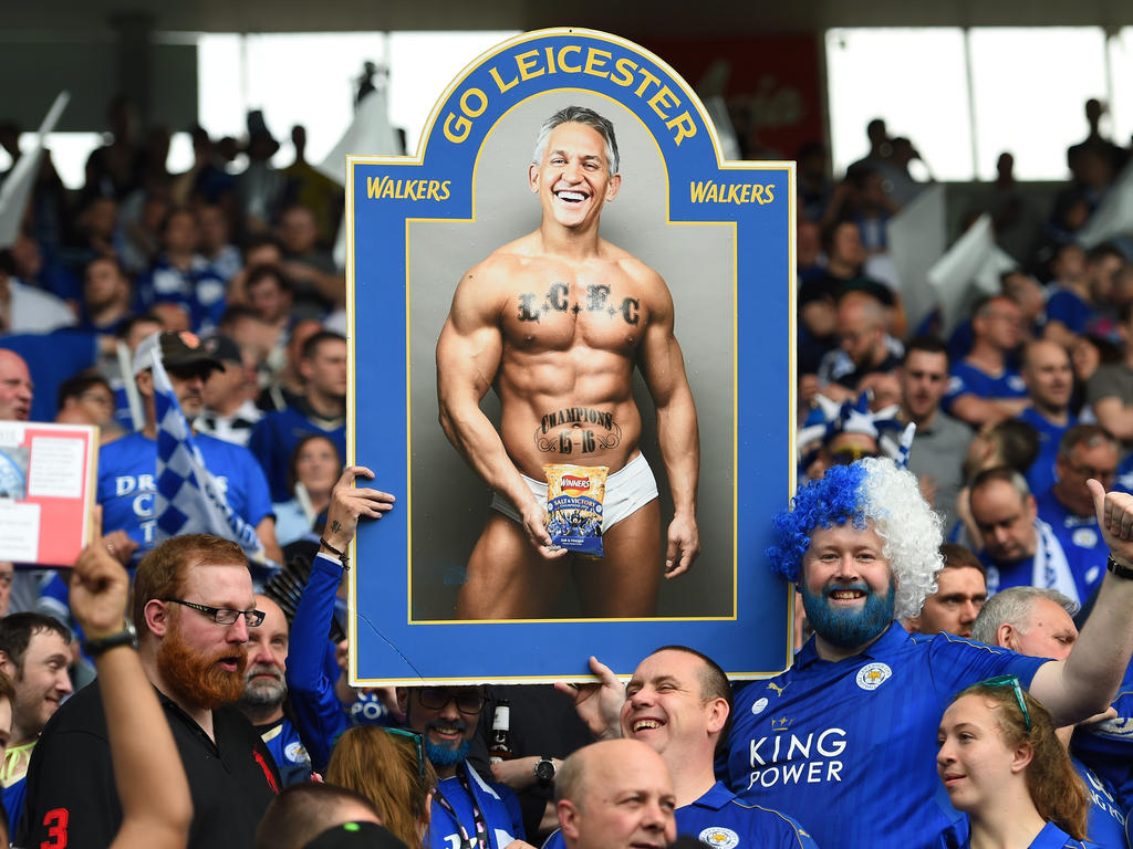 Die Leicester-Fans malten sich schon in der letzten Saison aus, wie Lineker in Shorts aussehen wird