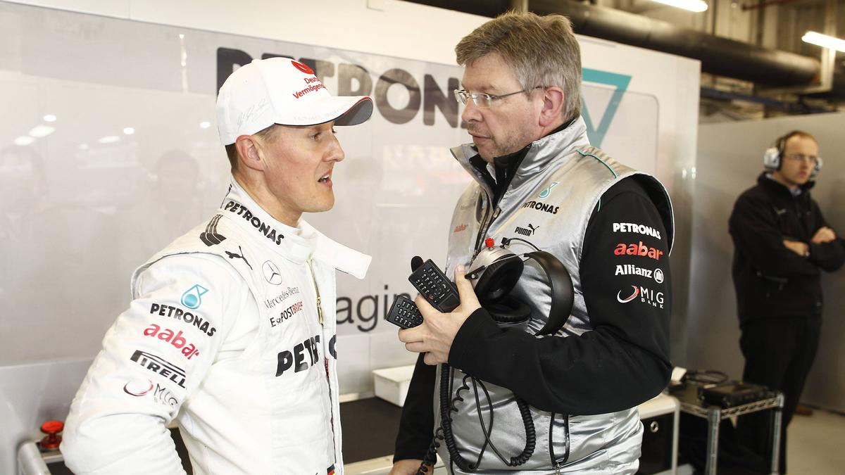 Michael Schumacher (l.) und Ross Brawn arbeiteten jahrelang erfolgreich zusammen