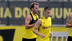 Tobias Raschl (vorn) trainiert seit dieser Saison mit den BVB-Stars