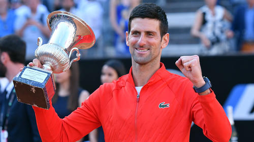 Novak Djokovic meldete sich mit dem Sieg in Rom zuletzt zurück