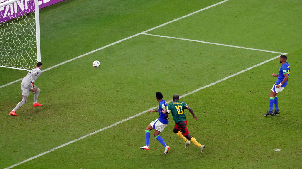 Vincent Aboubakar sorgte für Kameruns Siegtreffer gegen Brasilien.
