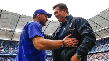 Christian Titz (r.) wird beim FC Schalke 04 gehandelt