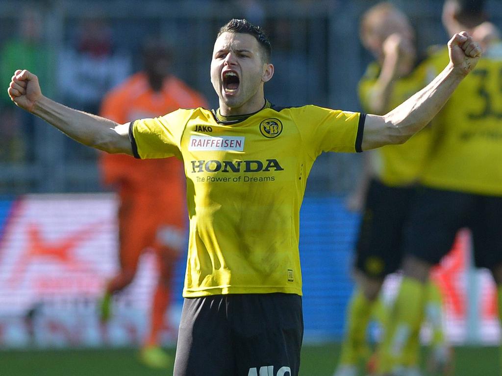 Renato Steffen gelang gegen seinen Ex-Klub Thun das 1:0 für die Young Boys.