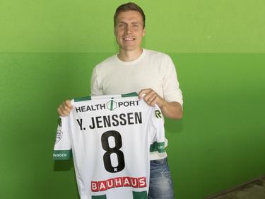 Ruben Yttergård Jenssen tekent bij FC Groningen een driejarig contract en wordt aan de pers gepresenteerd. (07-06-2016)