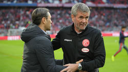 Steht zu seiner Kritik an Jérôme Boateng: Friedhelm Funkel (r.)