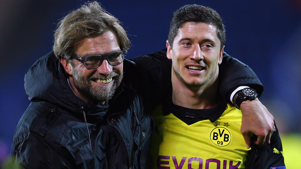 Jürgen Klopp (l.) und Robert Lewandowski feierten in Dortmund große Erfolge