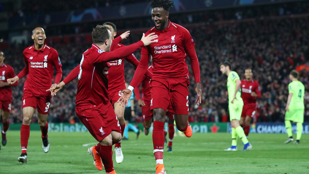 Divock Origi markierte das entscheidende vierte Tor für den FC Liverpool