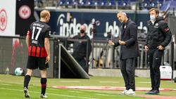 Sebastian Rode (l.) hat sich zur Saison von Eintracht Frankfurt geäußert