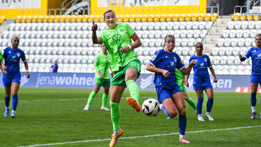 Alexandra Popp traf sehenswert zum 1:0