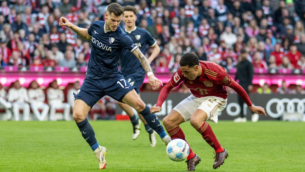 Tom Krauß (l.) gewann mit dem VfL Bochum im Februar beim FC Bayern Tom Krauß (l.) gewann mit dem VfL Bochum im Februar beim FC Bayern