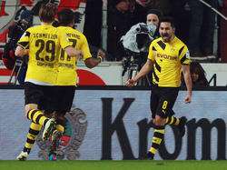 Gündogan logró el segundo gol del Dortmund en Stuttgart. (Foto: Getty)