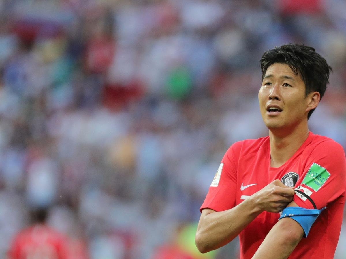 Kapitän der südkoreanischen Nationalmannschaft Heung-Min Son machte in der 84. Minute mit seinem Treffer den Ausgleich zum 2:
