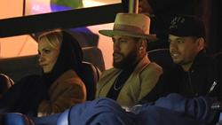 Gemeinsam auf de Tribüne: Janin Ullmann und Neymar