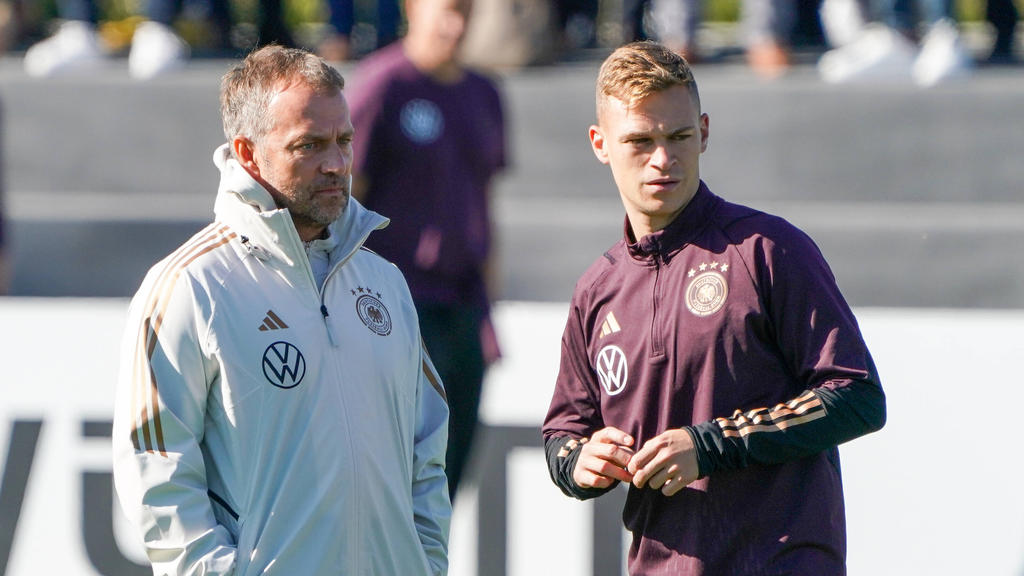 Wollen mit der DFB-Auswahl gegen Peru gewinnen: Bundestrainer Flick und Kapitän Kimmich Wollen mit der DFB-Auswahl gegen Peru gewinnen: Bundestrainer Flick und Kapitän Kimmich
