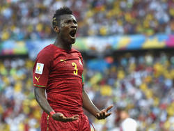 WM 2014: Gyan bejubelt sein Tor gegen Deutschland