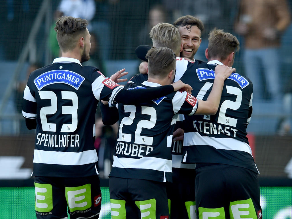 Sturm Graz jubelt über einen 2:1-Heimsieg gegen den SV Grödig