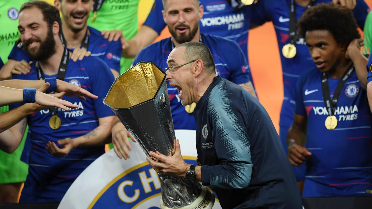 Sarri gewann mit dem FC Chelsea die Europa League Sarri gewann mit dem FC Chelsea die Europa League