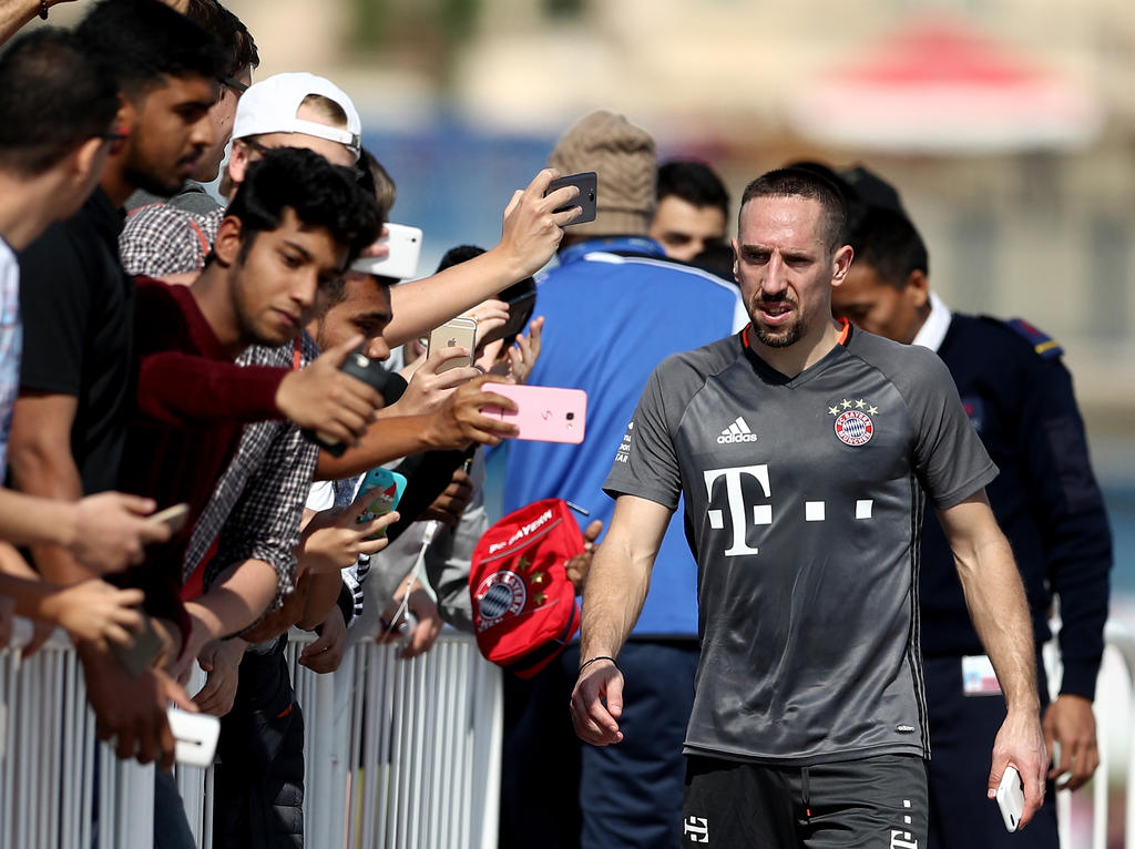 Franck Ribéry hat im letzten November beim FC Bayern bis 2018 verlängert