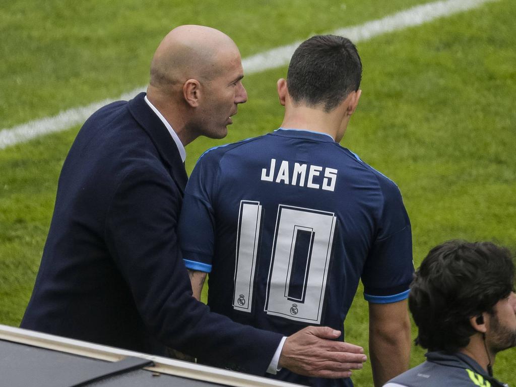 Zidane y James, la historia interminable. (Foto: Getty)