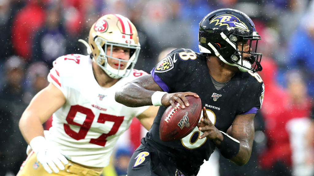 Lamar Jackson führte seine Baltimore Ravens erneut zum Sieg Lamar Jackson führte seine Baltimore Ravens erneut zum Sieg