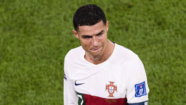 Cristiano Ronaldo brach nach dem Ausscheiden bei der Fußball-WM 2022 in Katar in Tränen aus