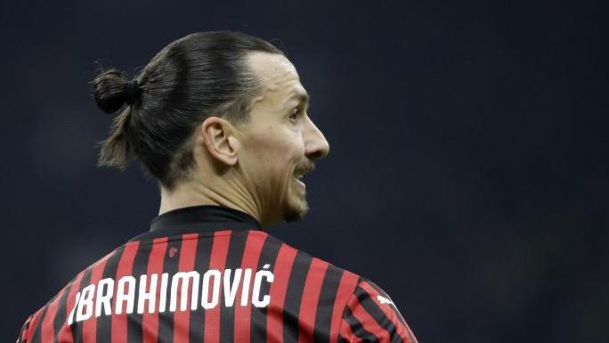 Zlatan Ibrahimovic vom AC Mailand hatte sich an der rechten Wade verletzt