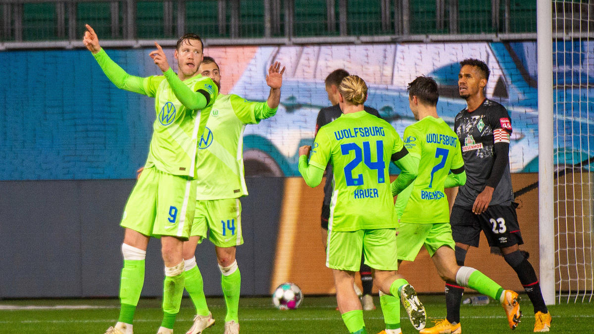 Der VfL Wolfsburg feierte einen hart erkämpften Heimsieg gegen Werder Bremen Der VfL Wolfsburg feierte einen hart erkämpften Heimsieg gegen Werder Bremen