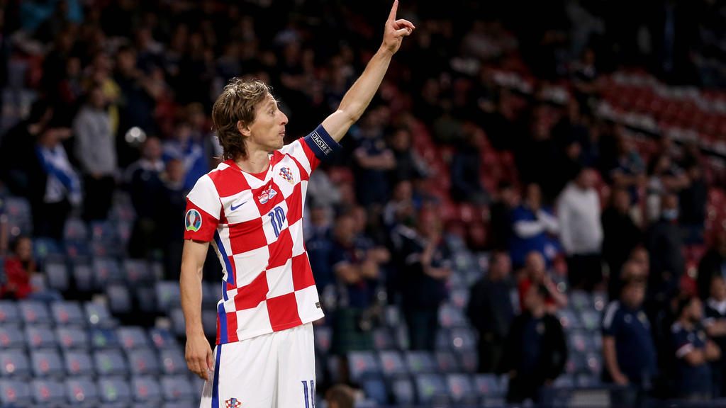 Luka Modric traf sehenswert gegen Schottland