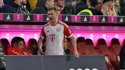 Joshua Kimmich vom FC Bayern war nach seiner Auswechslung gefrustet