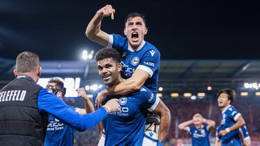 Fußball-Drittligist Arminia Bielefeld will die nächste Pokal-Sensation feiern